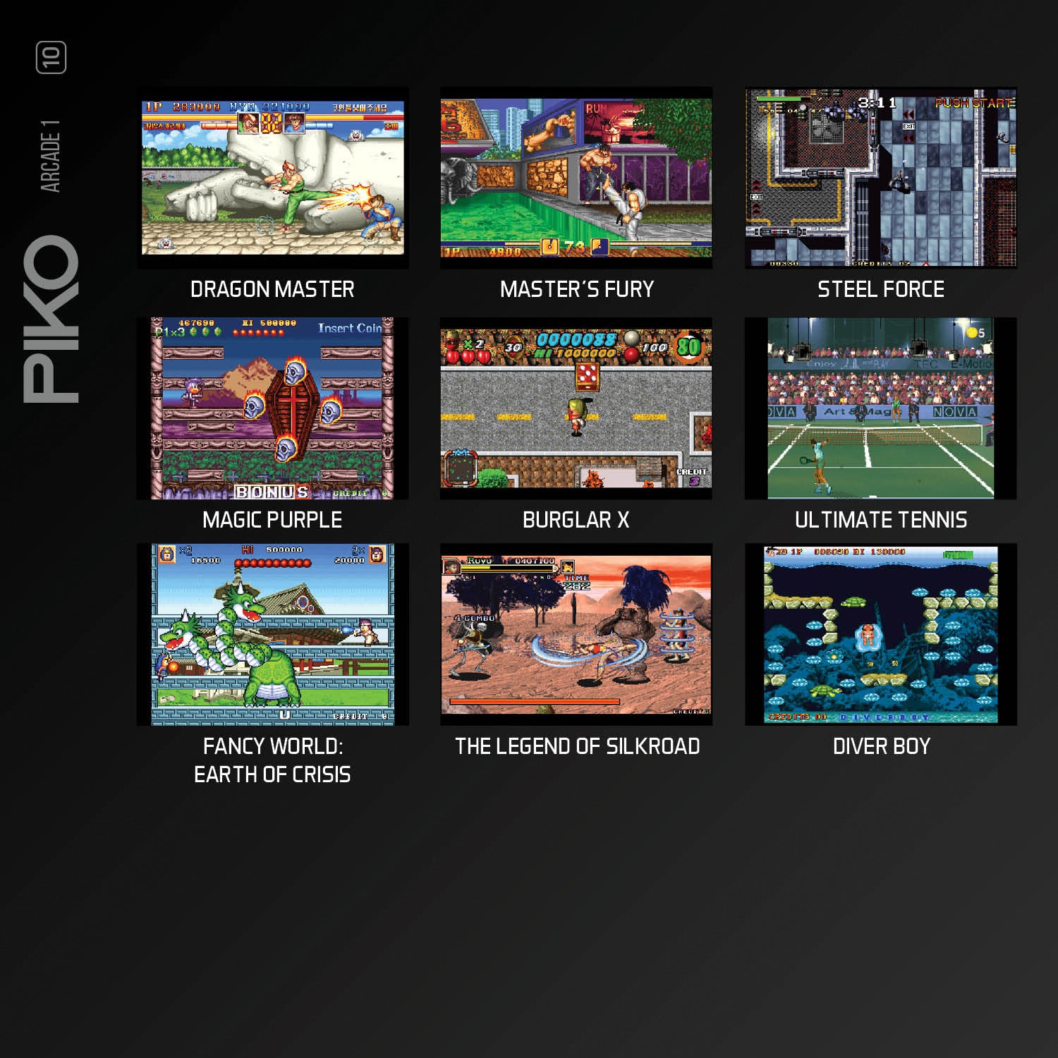 #10 Piko Arcade Collection 1 - Evercade Cartridge