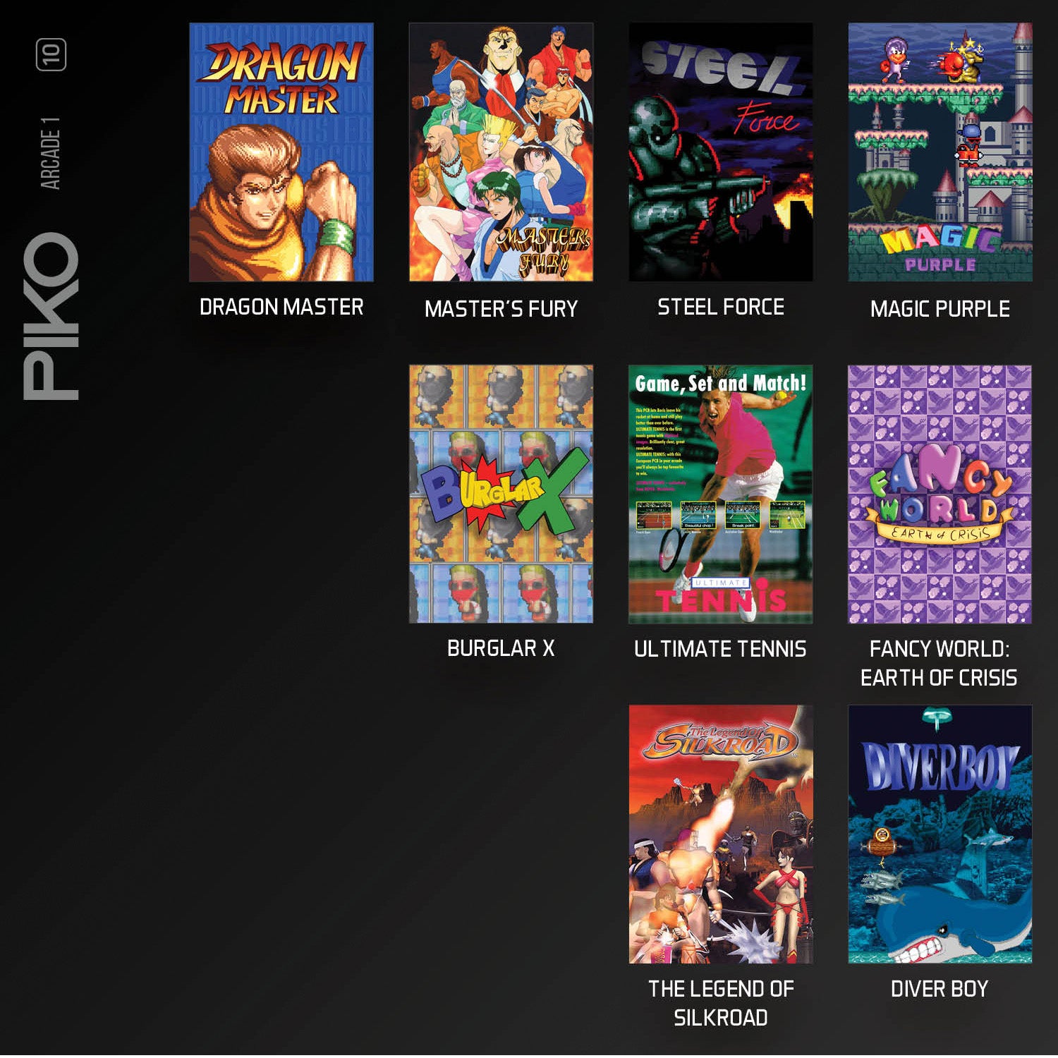 #10 Piko Arcade Collection 1 - Evercade Cartridge