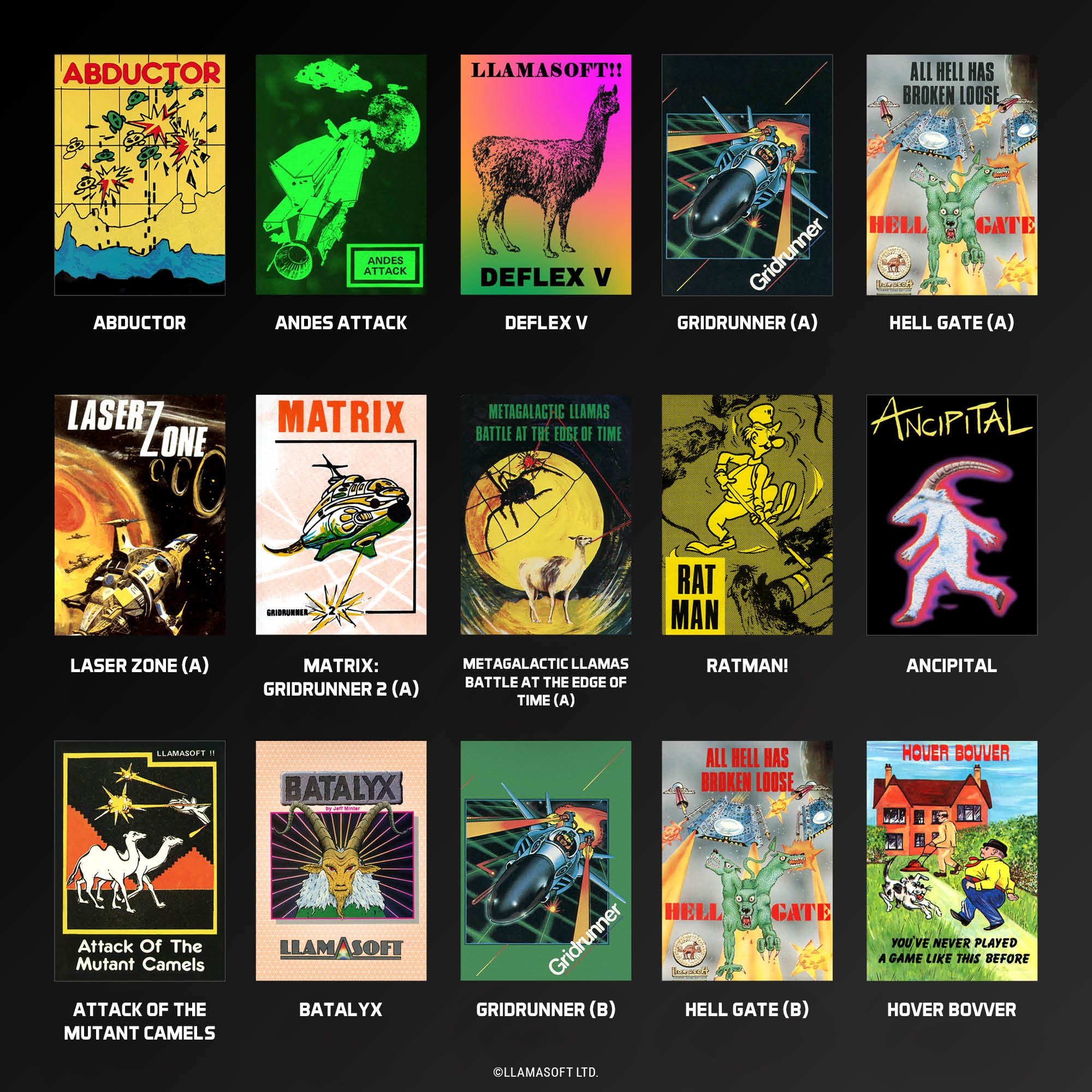 #10 The Llamasoft Collection - Evercade Cartridge