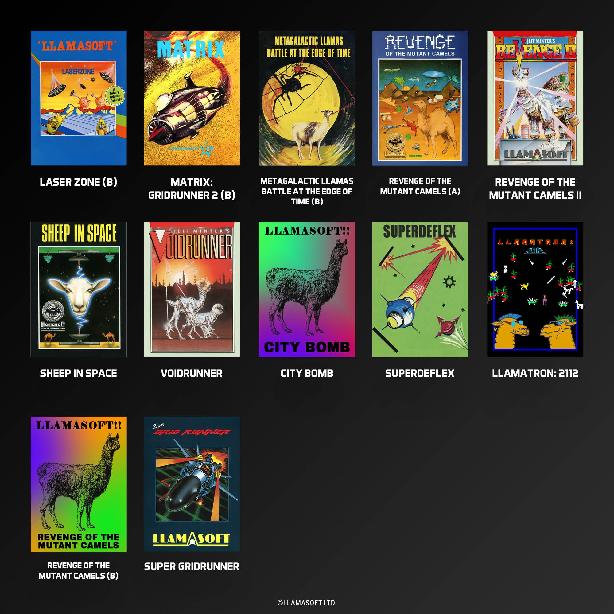 #10 The Llamasoft Collection - Evercade Cartridge