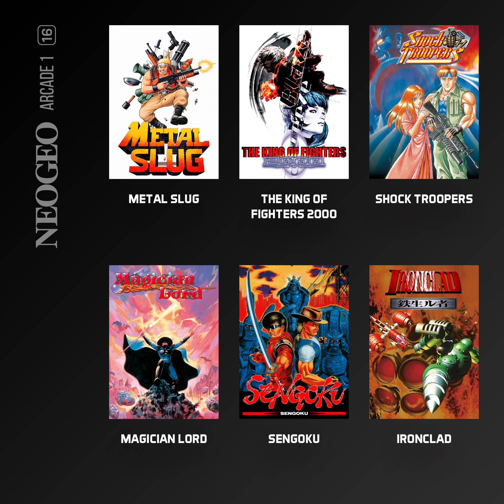 #16 NEOGEO Arcade 1 - Evercade Cartridge