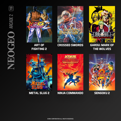 #19 NEOGEO Arcade 2 - Evercade Cartridge