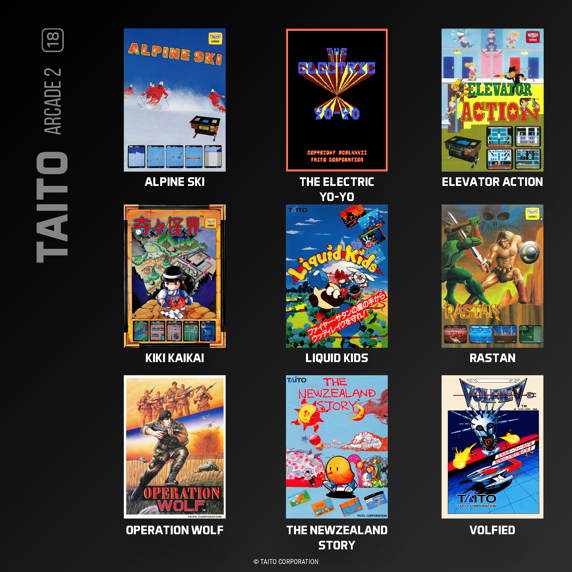 #18 Taito Arcade 2 - Evercade Cartridge