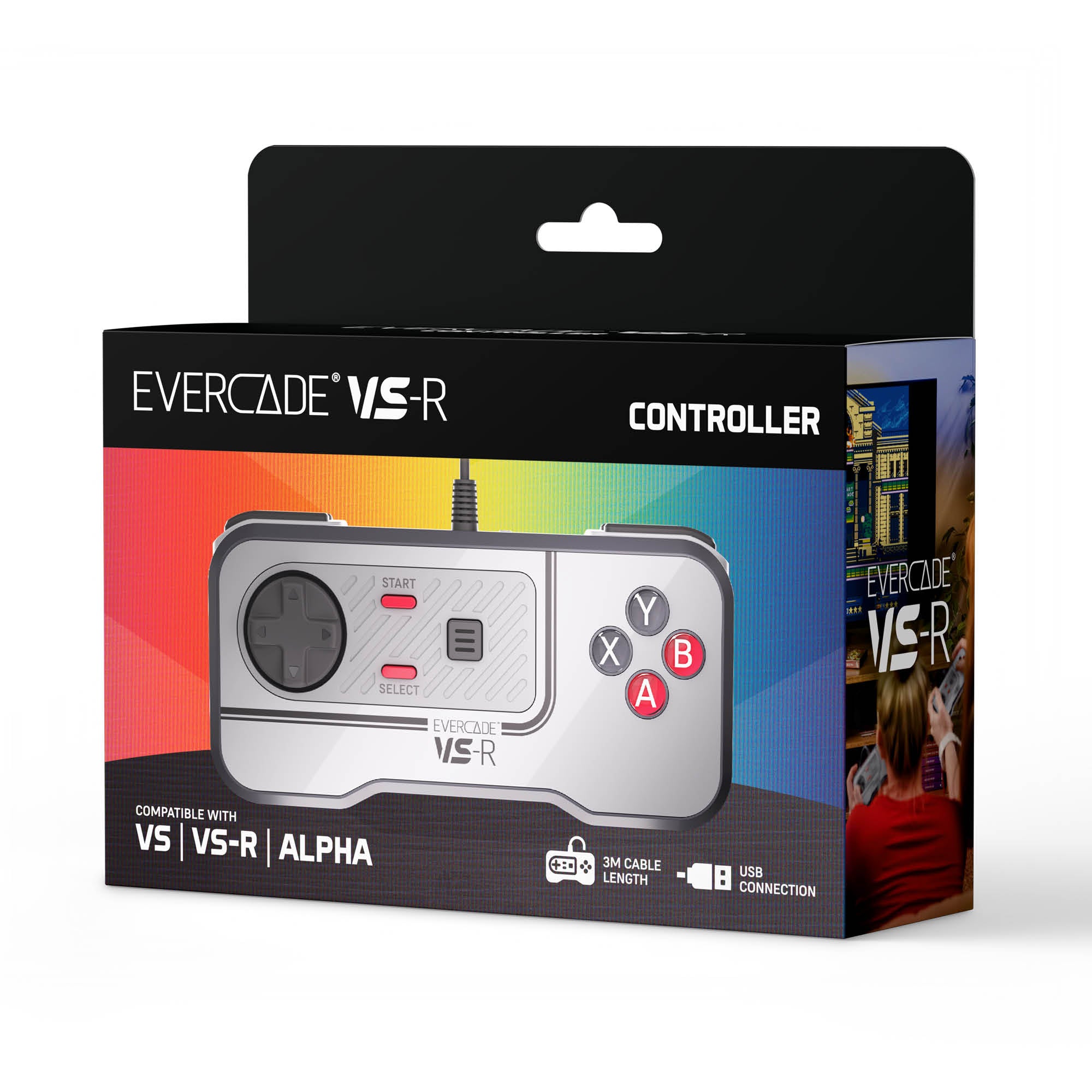 Evercade VS-R  Wired Controller - Classic Retro