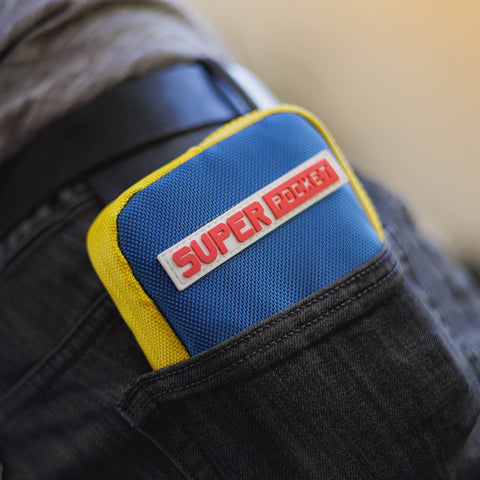Super Pocket Case Blue/Yellow