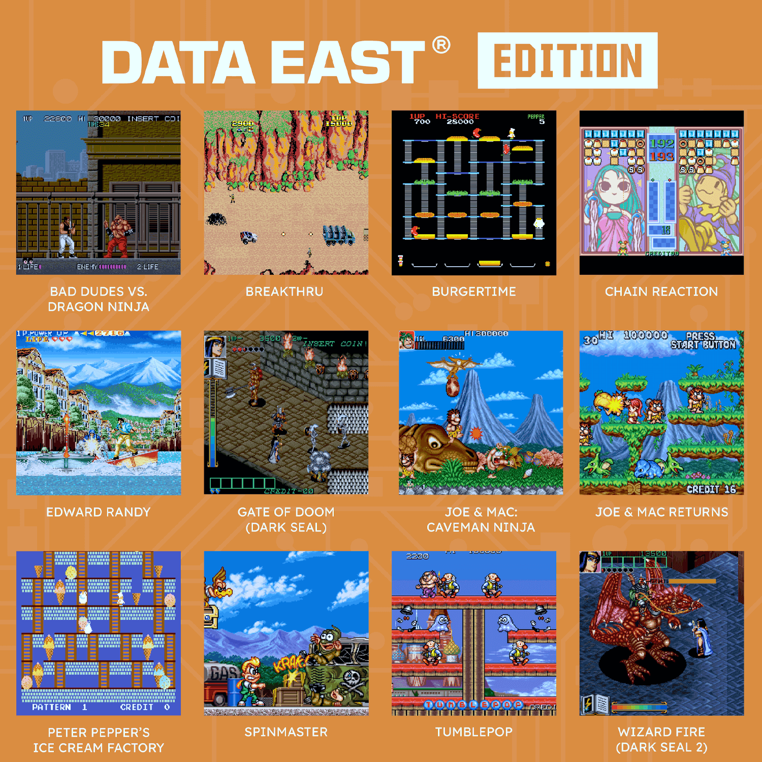 HyperMegaTech! Data East  Super Pocket Case Bundle