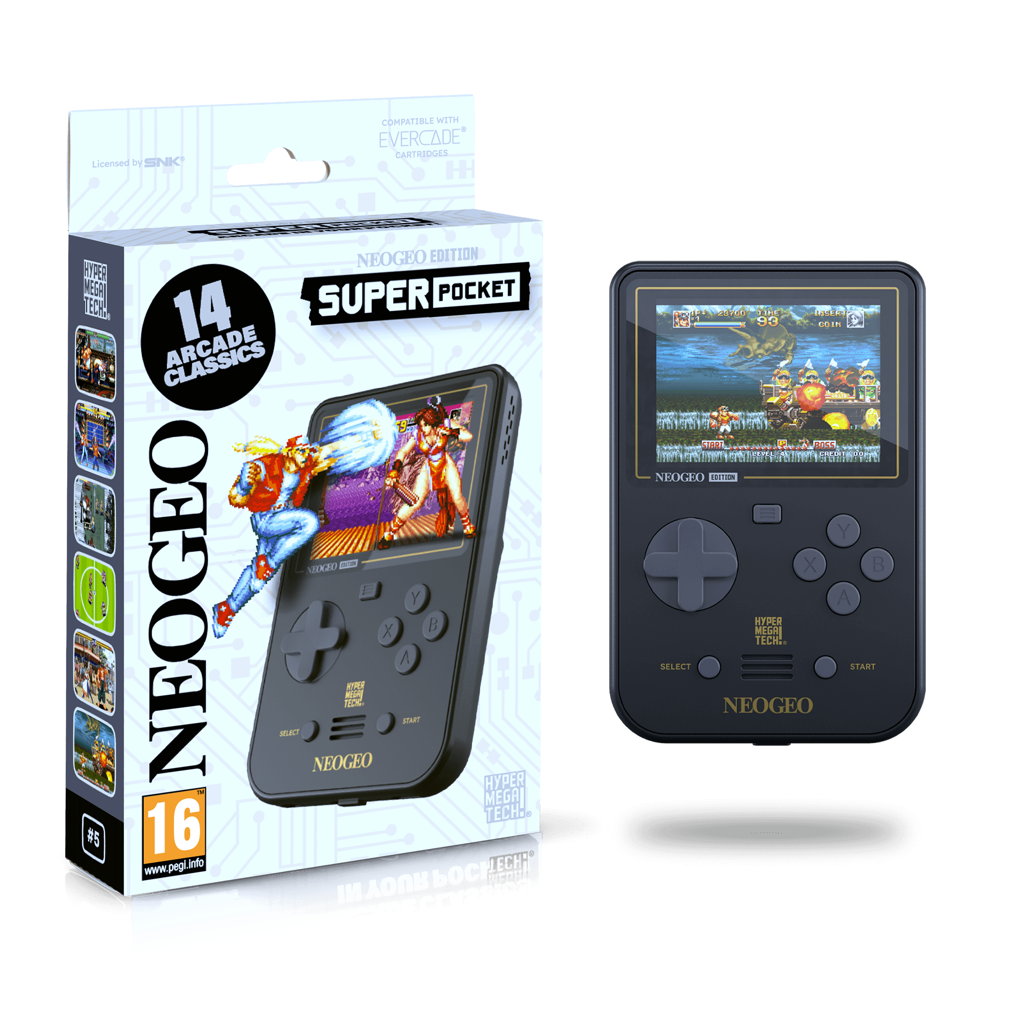 HyperMegaTech! NEOGEO Super Pocket Case Bundle
