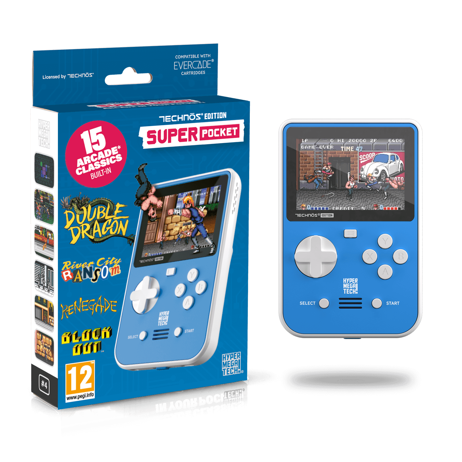HyperMegaTech! Technos Super Pocket Case Bundle
