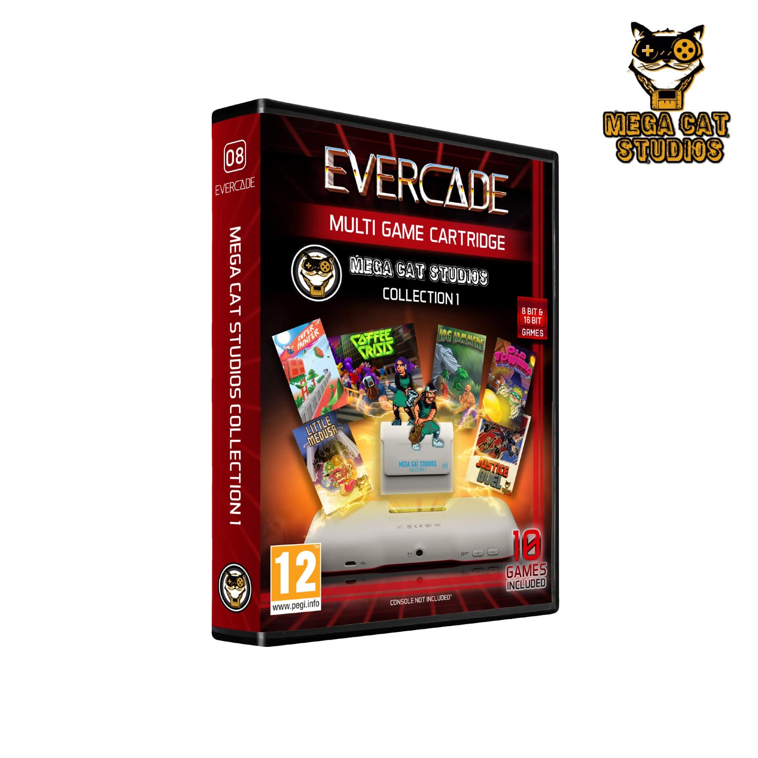 mega cat studios collection 1 evercade - front of box