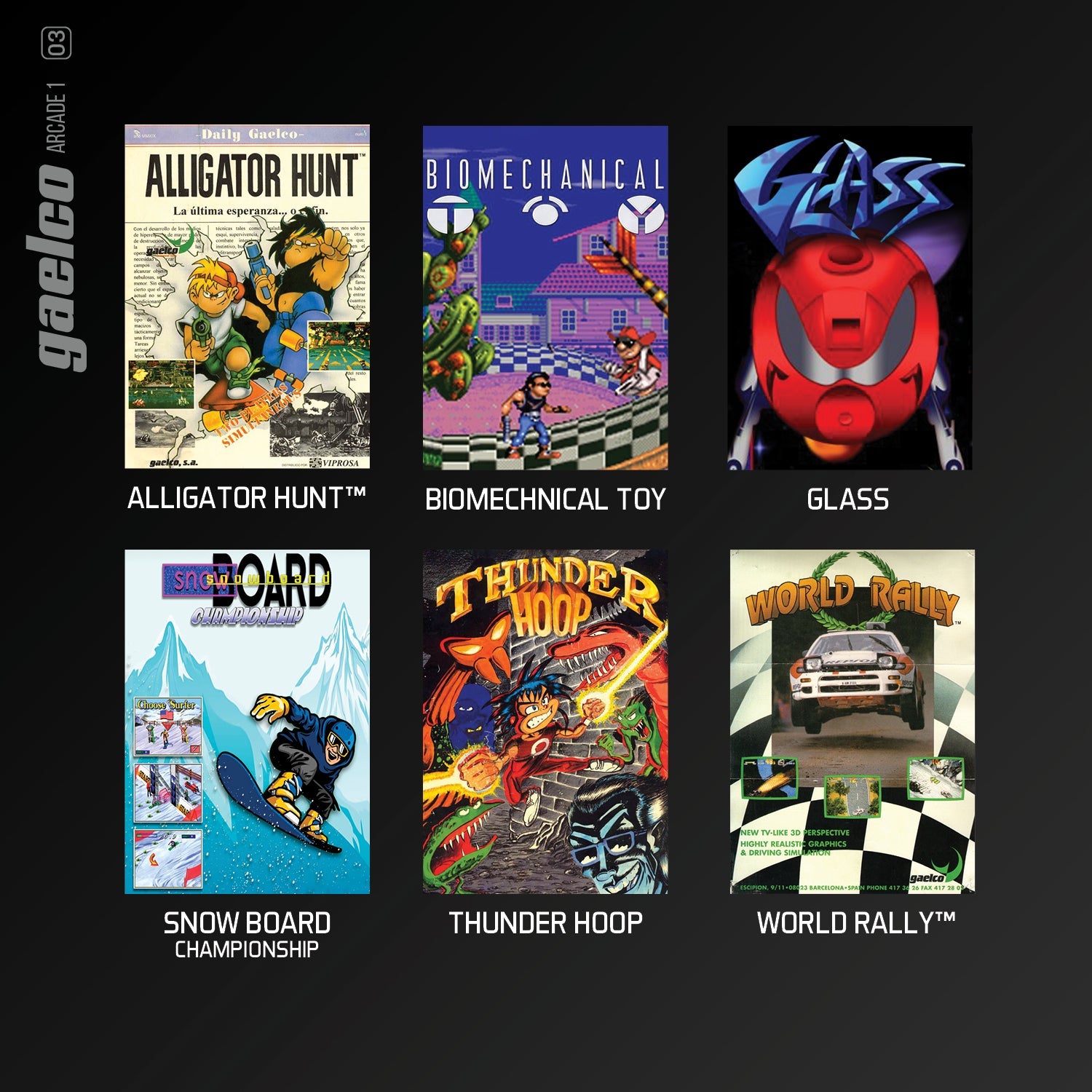 #03 Gaelco Arcade 1 - Evercade Cartridge