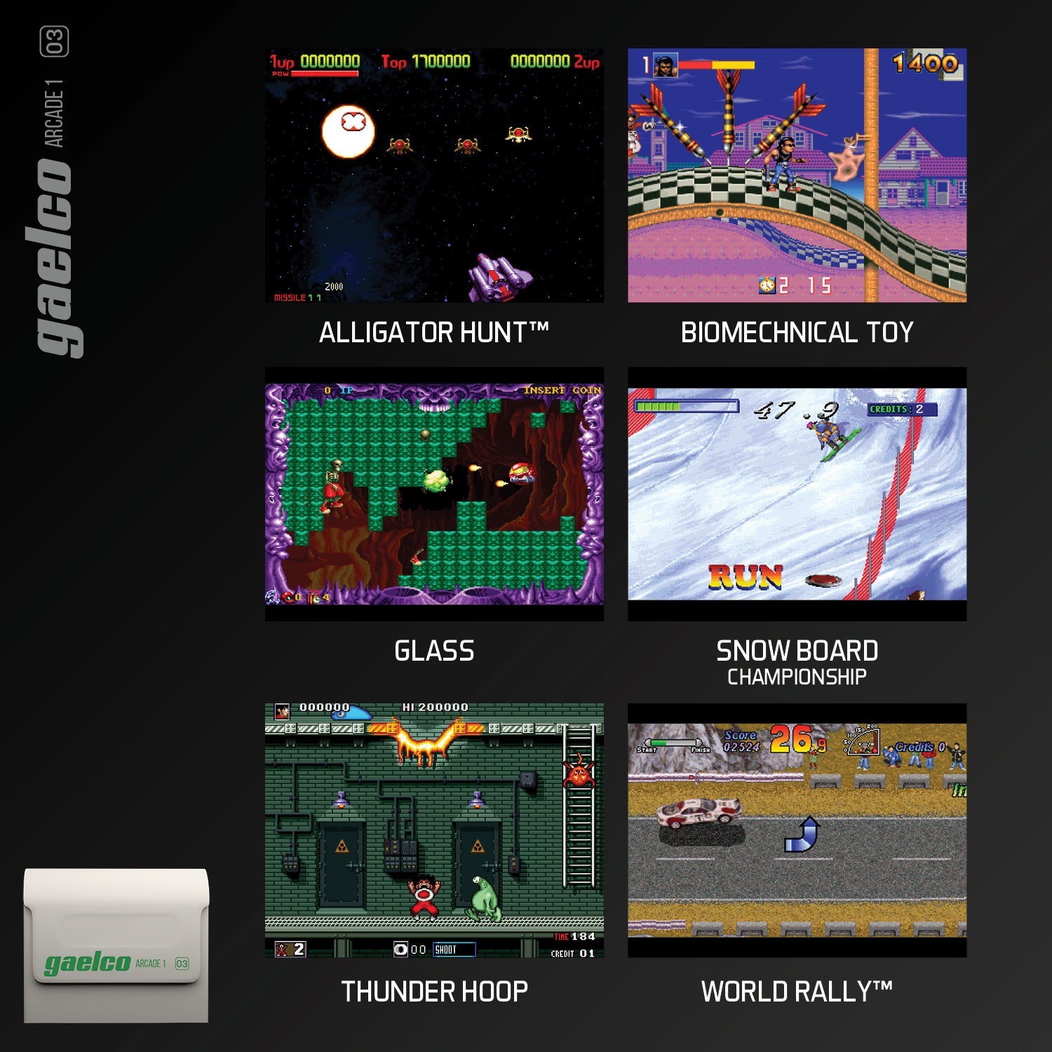 #03 Gaelco Arcade 1 - Evercade Cartridge