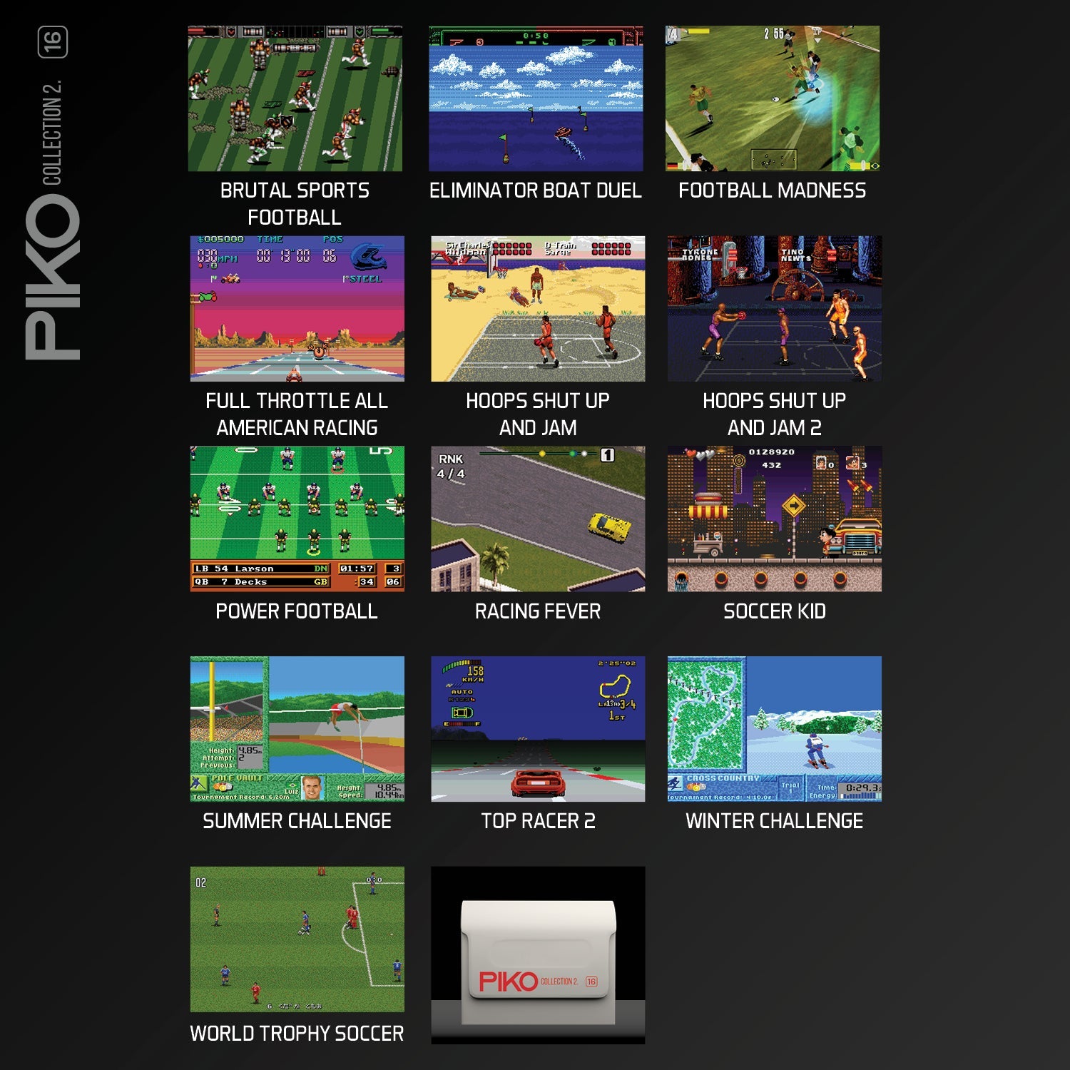 #16 Piko Interactive 2 - Evercade Cartridge