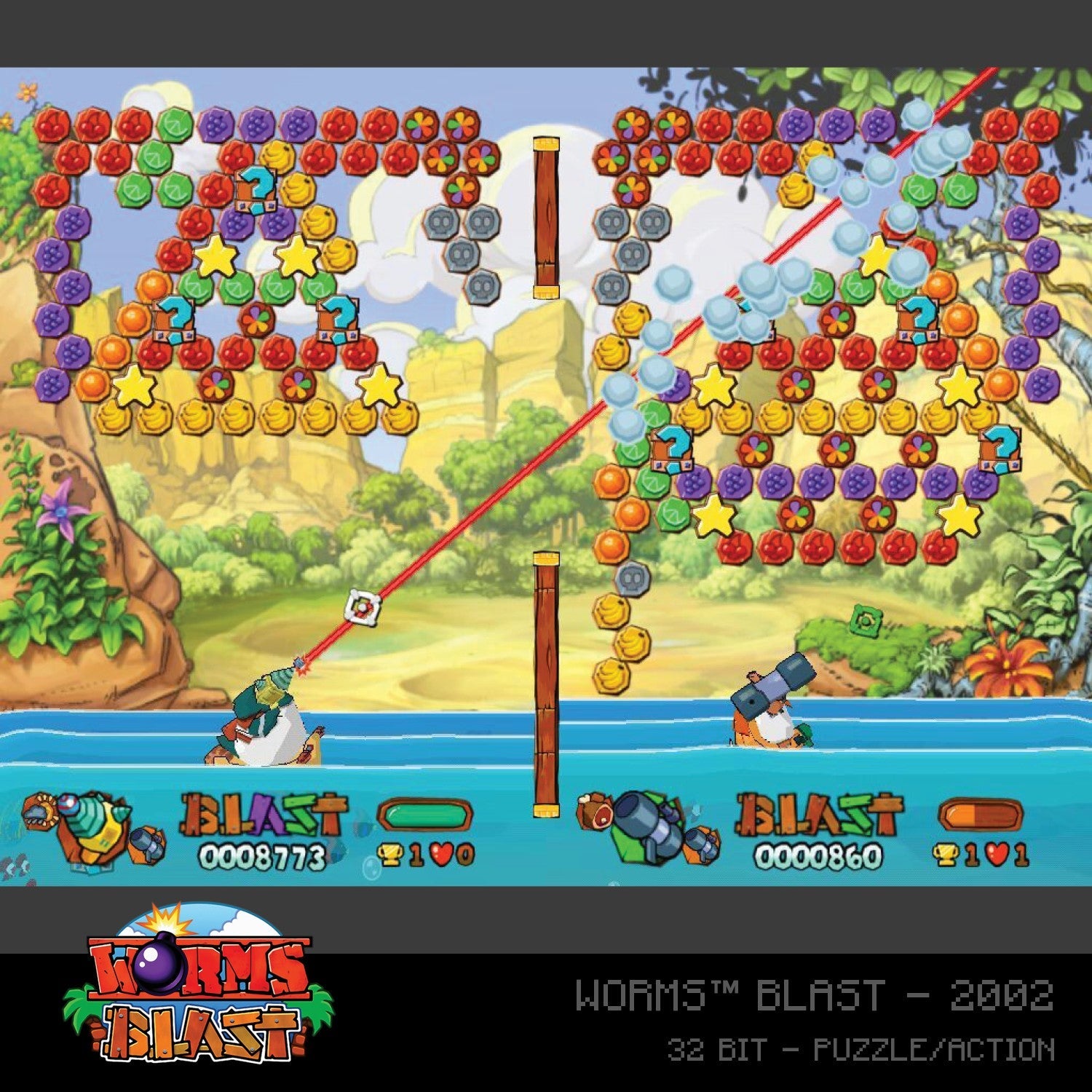 #18 Worms Collection 1 - Evercade Cartridge